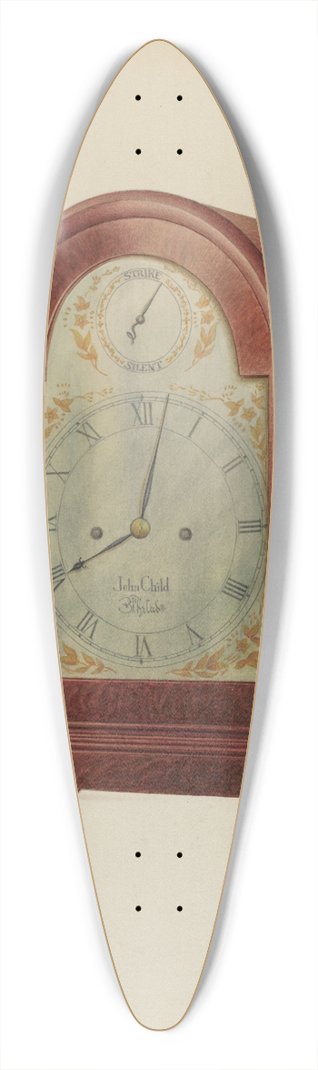 Frank Wenger - Clock 39.3 inch art pintail longboard deck