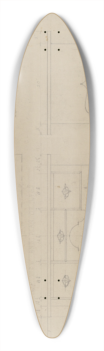 Frank Wenger - Lowboy 39.3 inch art pintail longboard deck