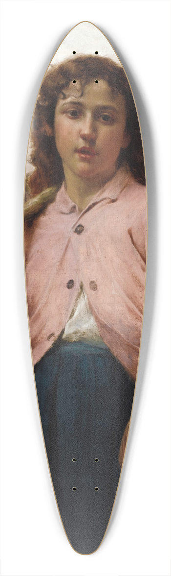 Franois Alfred Delobbe - Return from the Fields 39.3 inch art pintail longboard deck