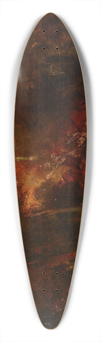 Franois-Auguste Ravier - Forest Landscape 39.3 inch art pintail longboard deck