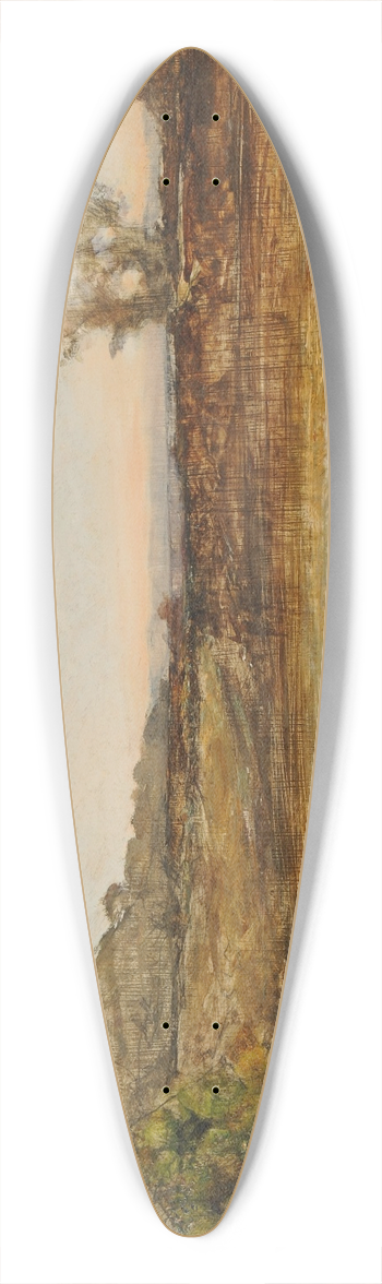 Franois-Auguste Ravier - Ltang dOptevoz 39.3 inch art pintail longboard deck