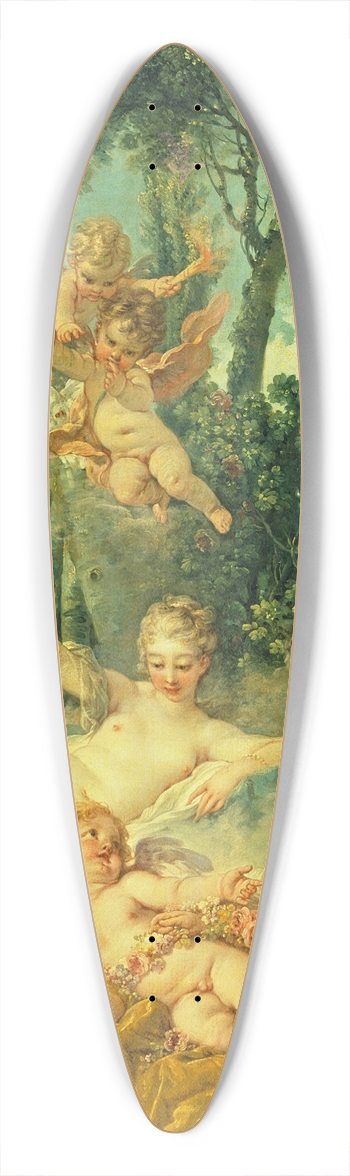 Franois Boucher - Cupid a Captive 39.3 inch art pintail longboard deck
