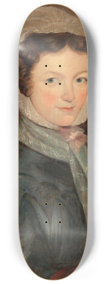 John O'Keeffe - Portrait of Mrs McCarthy, Grandmother of J.H. McCarthy 8.25 inch art skate deck
