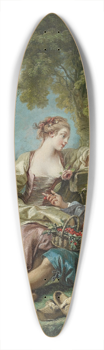 Franois Boucher - Les Sabots 39.3 inch art pintail longboard deck