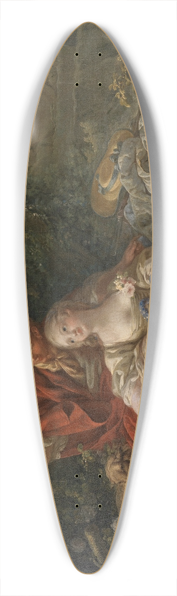 Franois Boucher - Shepherd and shepherdess 39.3 inch art pintail longboard deck