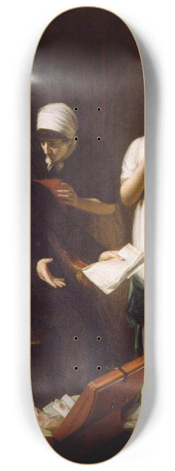 John Opie - The Angry Father 8.25 inch art skate deck