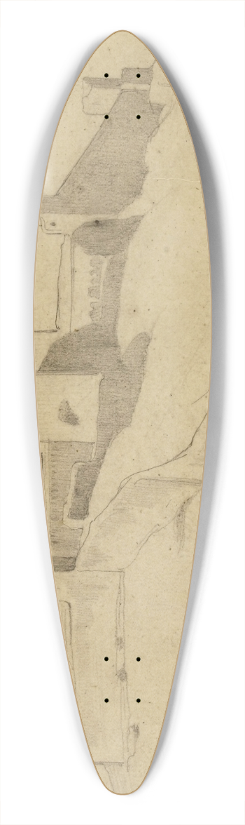 Franois-Lon Benouville - Assise 39.3 inch art pintail longboard deck