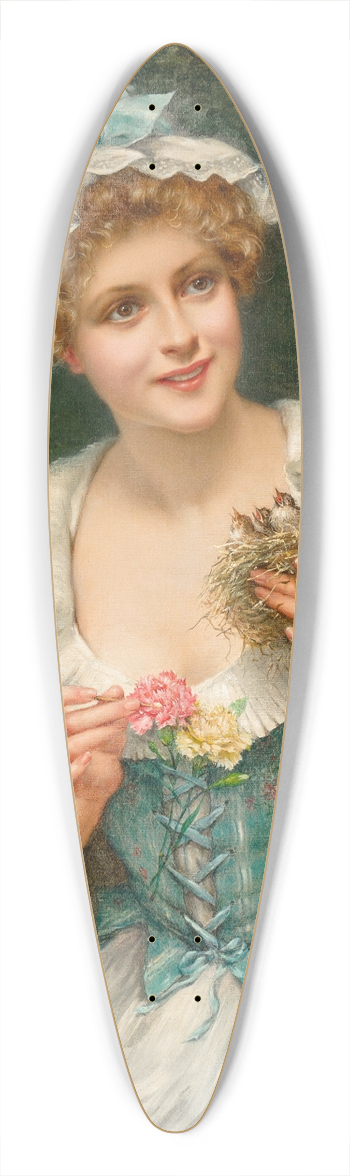 Franois Martin-Kavel - Feeding time 39.3 inch art pintail longboard deck
