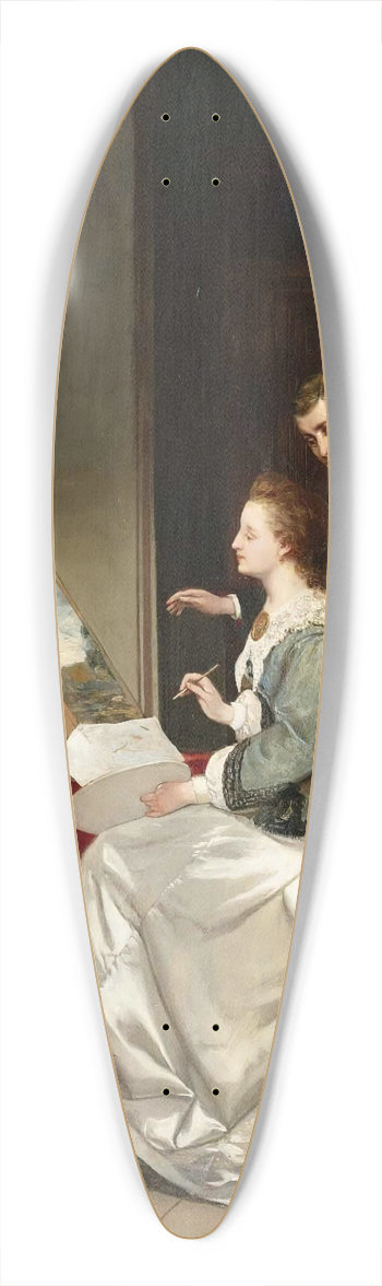 Frans Moormans - The Painting Lesson 39.3 inch art pintail longboard deck