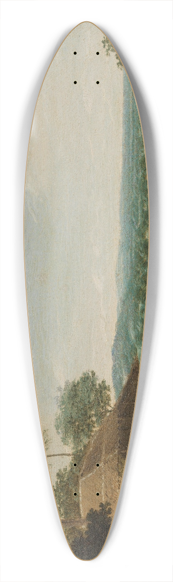 Frans Post - Brazilian Village 39.3 inch art pintail longboard deck