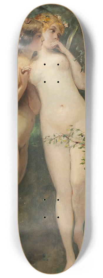 John Quincy Adams - Two Elves 8.25 inch art skate deck