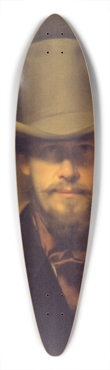 Franz Eybl - Self-portrait 39.3 inch art pintail longboard deck