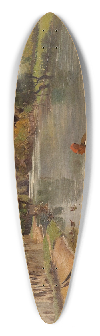Franz Leo Ruben - Am Flussufer 39.3 inch art pintail longboard deck