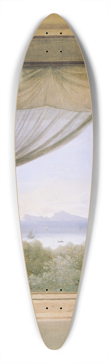 Franz Ludwig Catel - Schinkel in Naples 39.3 inch art pintail longboard deck