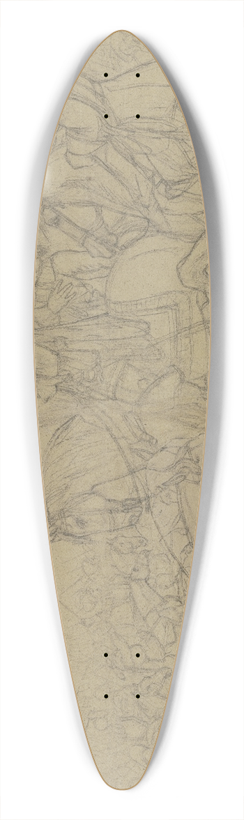 Franz Pforr - Wallenstein in der Schlacht bei Ltzen 39.3 inch art pintail longboard deck