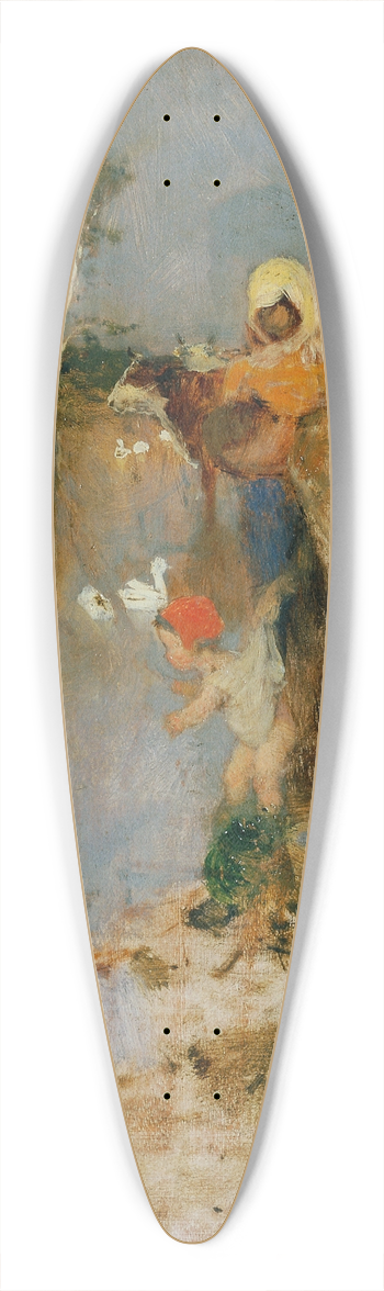 Franz Rumpler - Sommer 39.3 inch art pintail longboard deck