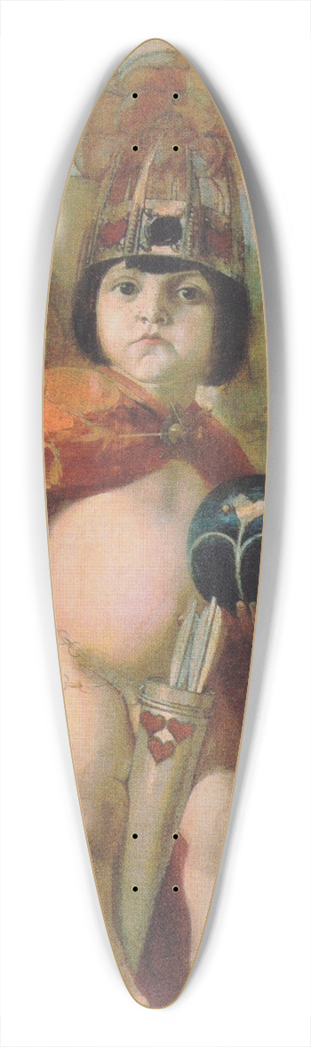 Franz von Stuck - Amor Imperator 39.3 inch art pintail longboard deck