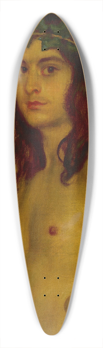 Franz von Stuck - Dionysos 39.3 inch art pintail longboard deck