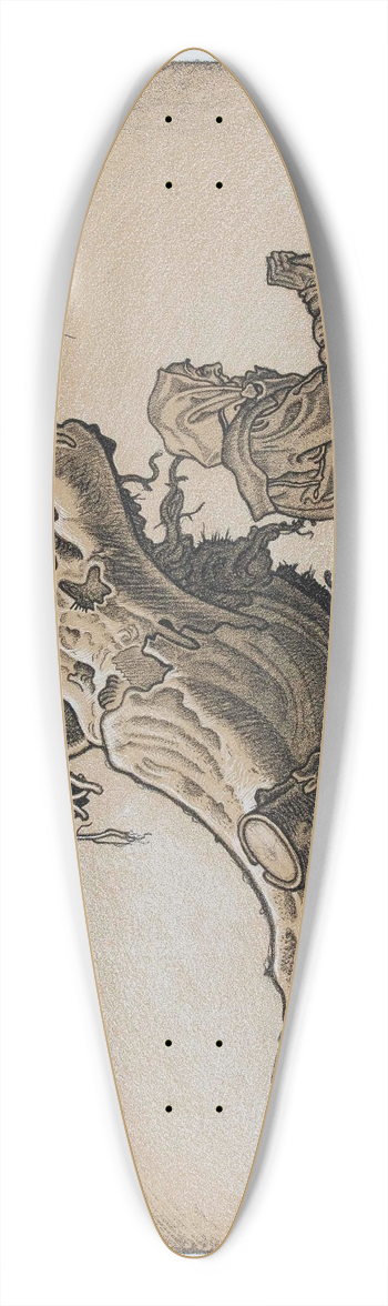 Franz Wacik - Das Alter 39.3 inch art pintail longboard deck