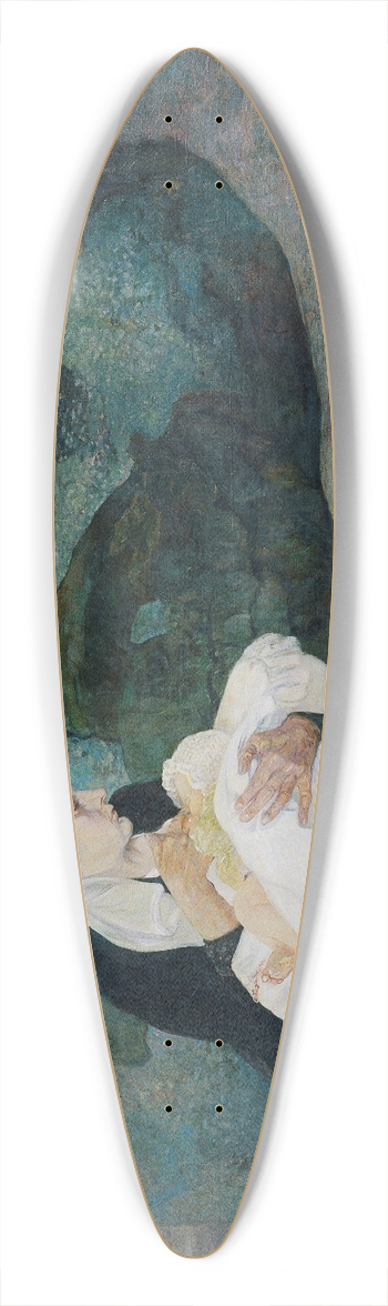 Franz Wilhelm Jger - Die Rast 39.3 inch art pintail longboard deck