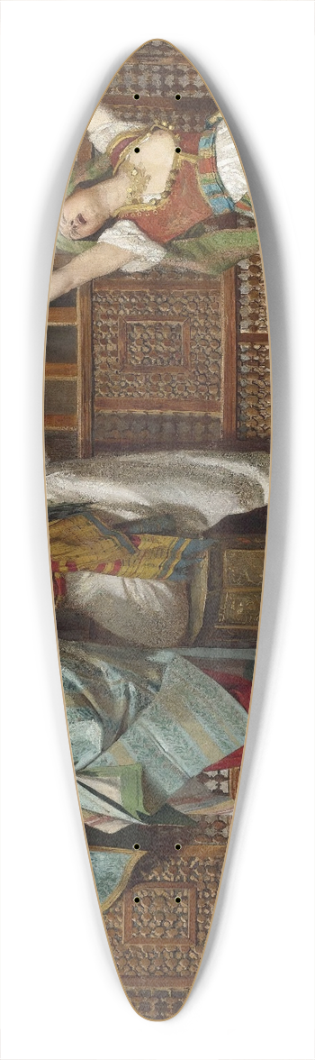 Franz Xaver Simm - Life In The Harem 39.3 inch art pintail longboard deck