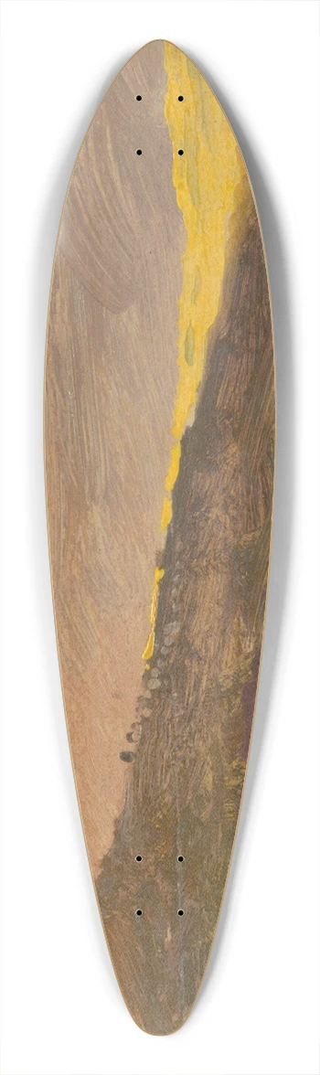 Frederic Edwin Church - Hillside 39.3 inch art pintail longboard deck