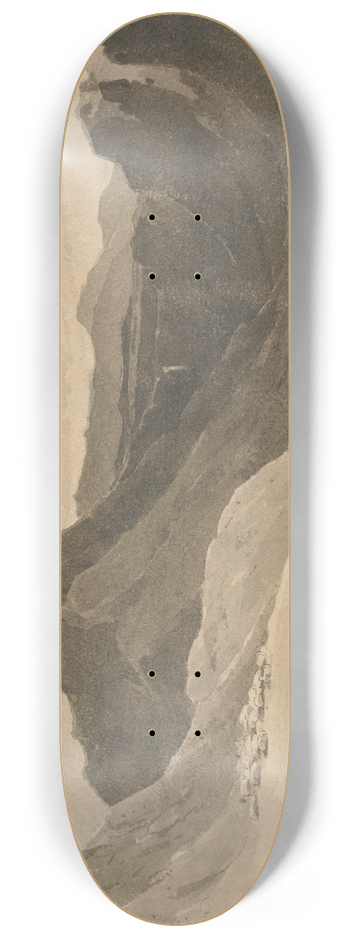John Renton - A Mountain Landscape with a Shepherd 8.25 inch art skate deck