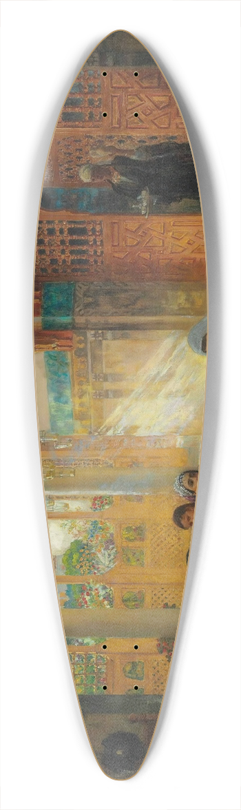 Frederick Arthur Bridgman - Interieur dun palais Arabe 39.3 inch art pintail longboard deck