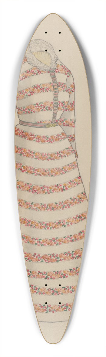 Frederick Jackson - Dress 39.3 inch art pintail longboard deck