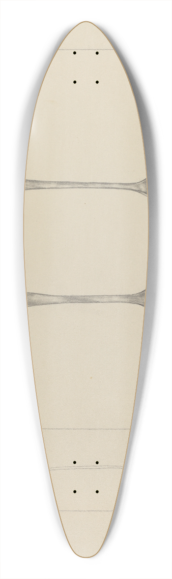 Frederick Jackson - Silver Teaspoon 39.3 inch art pintail longboard deck