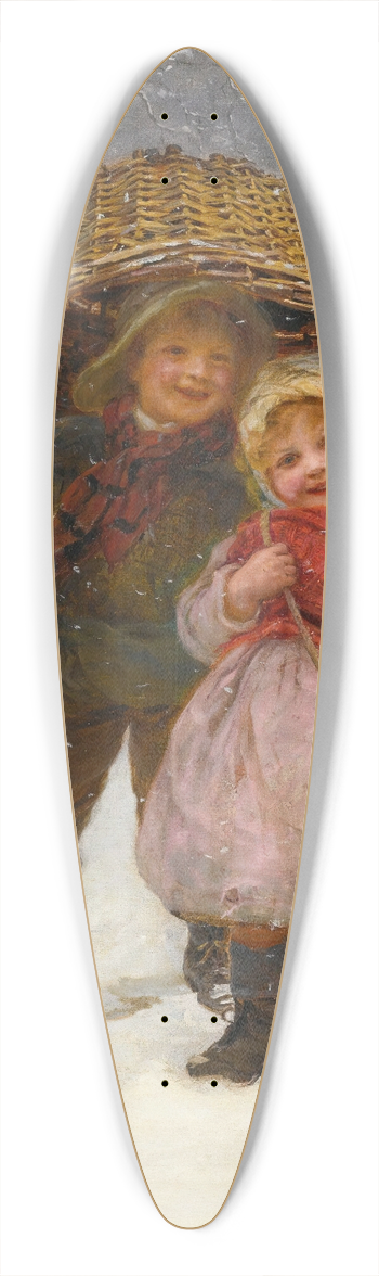 Frederick Morgan - Yuletide 39.3 inch art pintail longboard deck