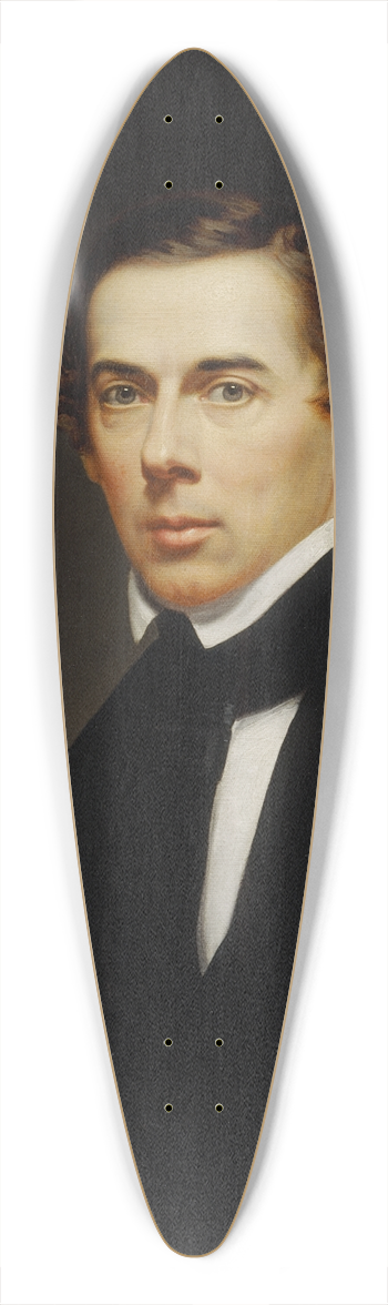 Frederick Randolph Spencer - Self-Portrait 39.3 inch art pintail longboard deck