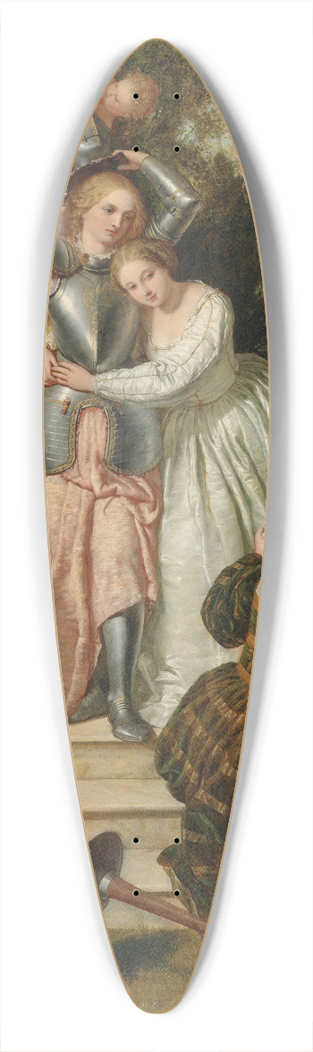 Frederick Richard Pickersgill - Britomart unarming 39.3 inch art pintail longboard deck