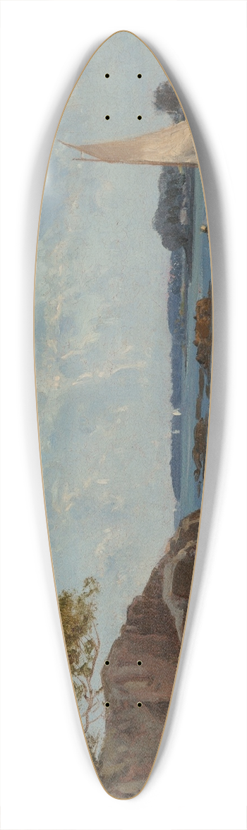 Frederick Rondel - Pine Island, New York 39.3 inch art pintail longboard deck