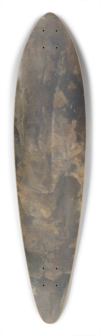 Frederick Waters Watts - Rocky Hillside 39.3 inch art pintail longboard deck