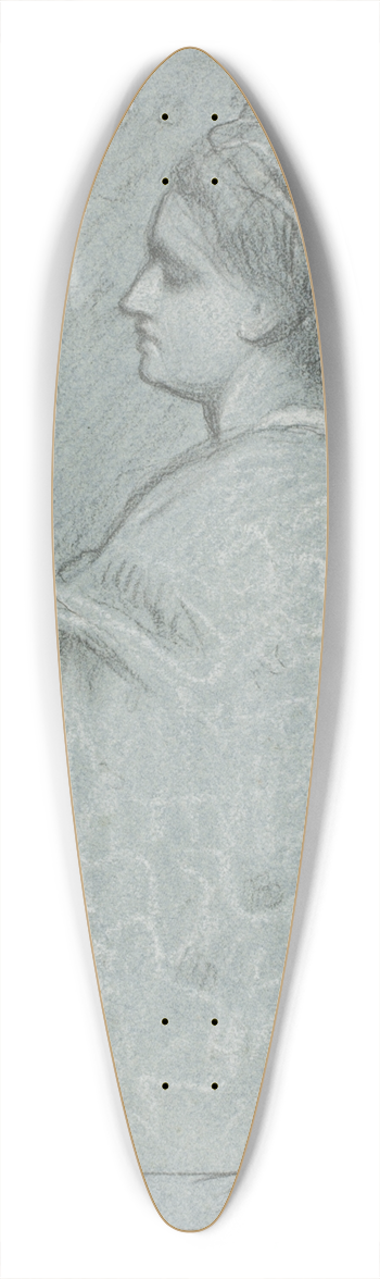 Frederic Leighton - Lady with Vase 39.3 inch art pintail longboard deck