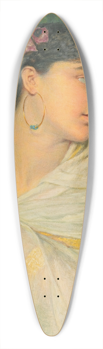 Frederic William Burton - Shireen 39.3 inch art pintail longboard deck