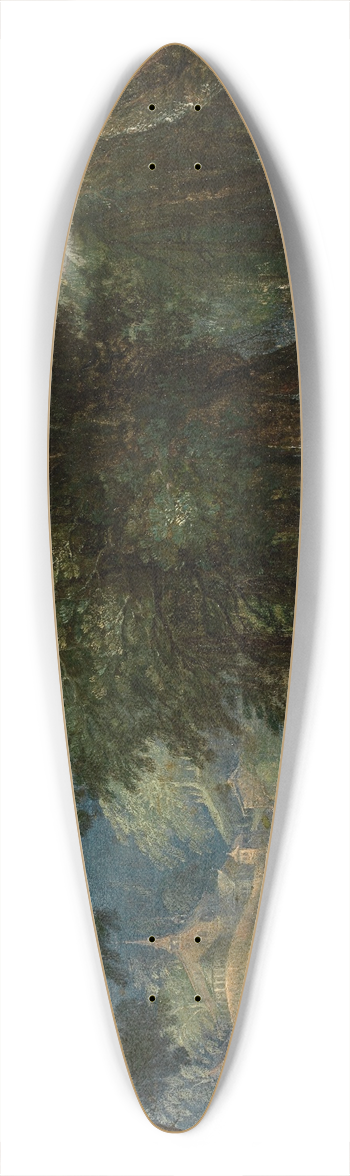 Frederik Van Valckenborch - Landscape 39.3 inch art pintail longboard deck