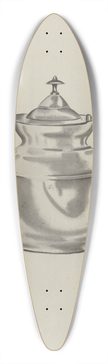 Fred Peterson - Pewter Teapot 39.3 inch art pintail longboard deck