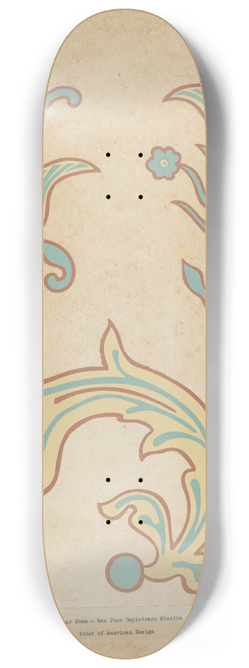 American 20th Century - San Juan Capistrano Altar Dome from the portfolio Decorative Art of Spanish California 8.25 inch art skate deck