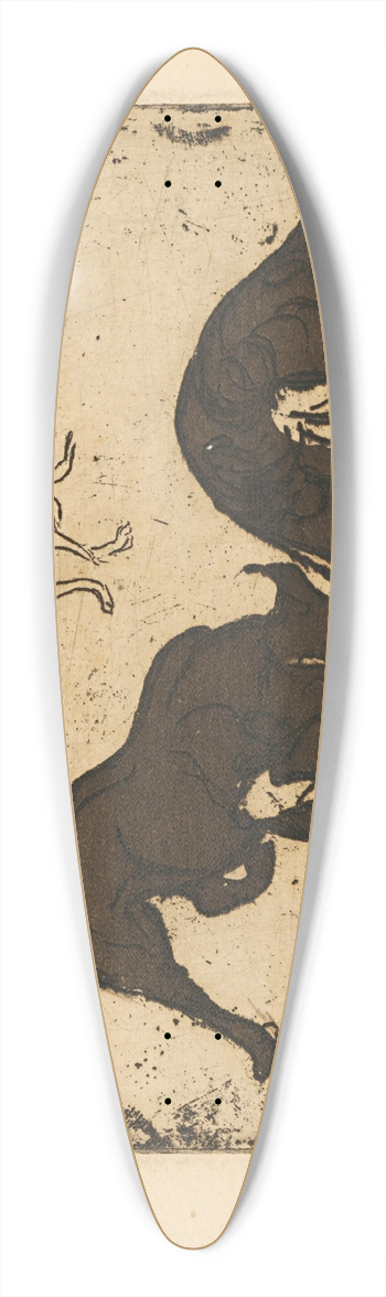 Frida Konstantin - Hrajci sa psi 39.3 inch art pintail longboard deck