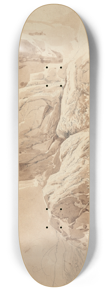 John Ruskin - The Borghese Gardens 8.25 inch art skate deck