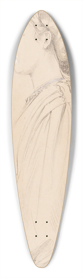 Friedrich Eduard Meyerheim - Junge Frau im Profil 39.3 inch art pintail longboard deck