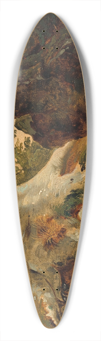 Friedrich Gauermann - Waldbach 39.3 inch art pintail longboard deck