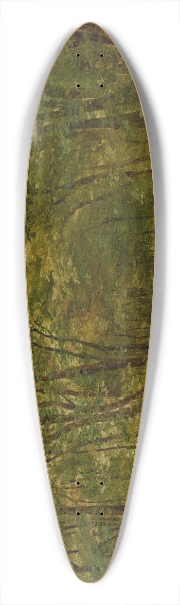 Friedrich Loos - Spaziergnger in einer Waldlandschaft 39.3 inch art pintail longboard deck