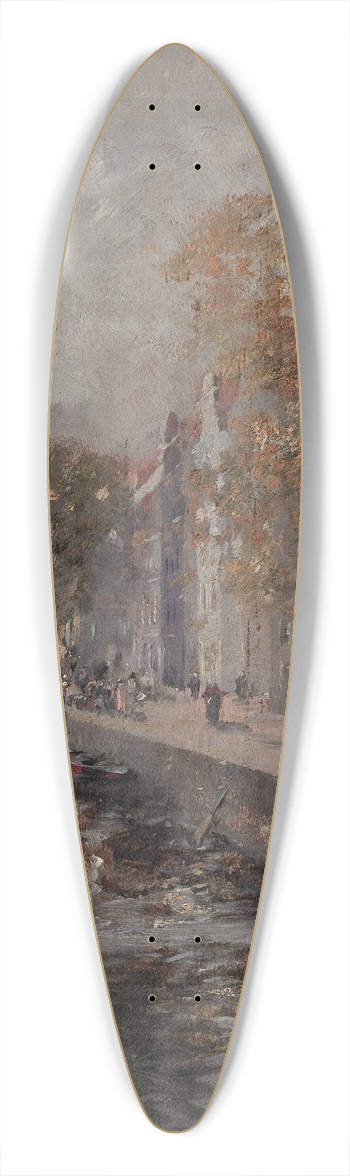 Friedrich Stahl - Amsterdam 39.3 inch art pintail longboard deck