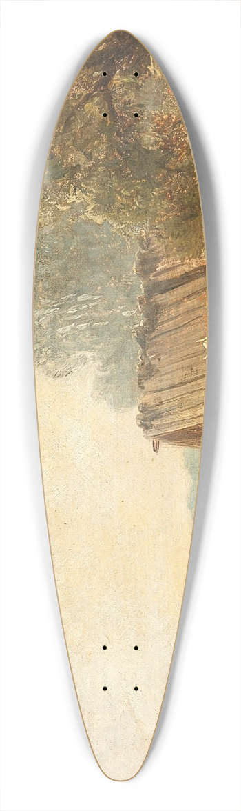 Friedrich Voltz - Rinderherde am Wasser 39.3 inch art pintail longboard deck
