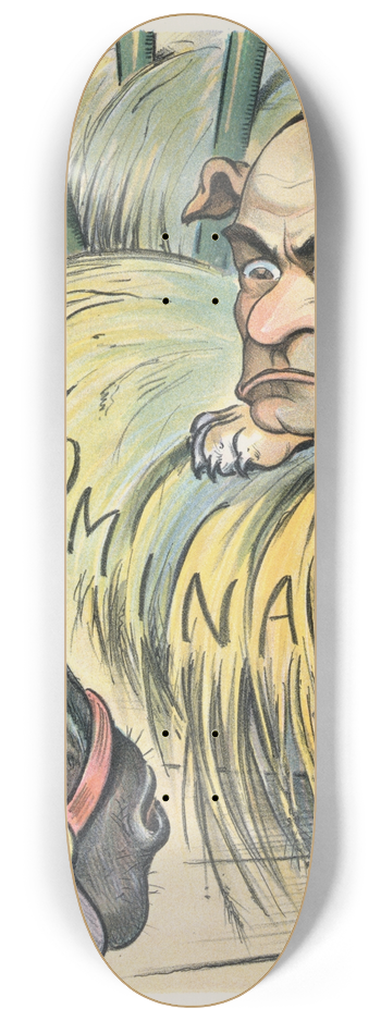 John Samuel Pughe - The dog in the manger 8.25 inch art skate deck