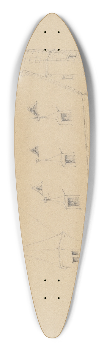 Friedrich Wilhelm Ludwig - Sankt Michael in Kiedrich 39.3 inch art pintail longboard deck
