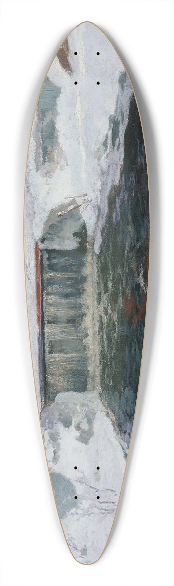 Frits Thaulow - La nouvelle fabrique  Lillehammer 39.3 inch art pintail longboard deck